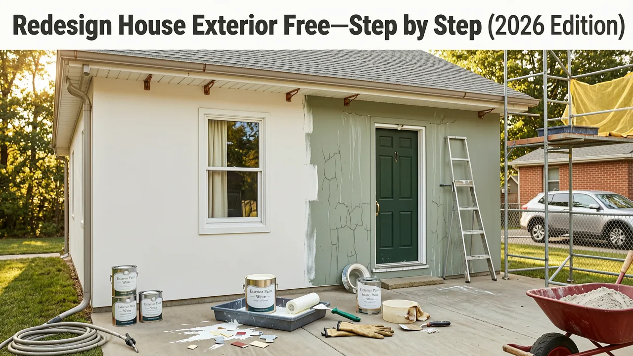 How to Redesign House Exterior Free—Step by Step (2026 Edition) - redesign house exterior free