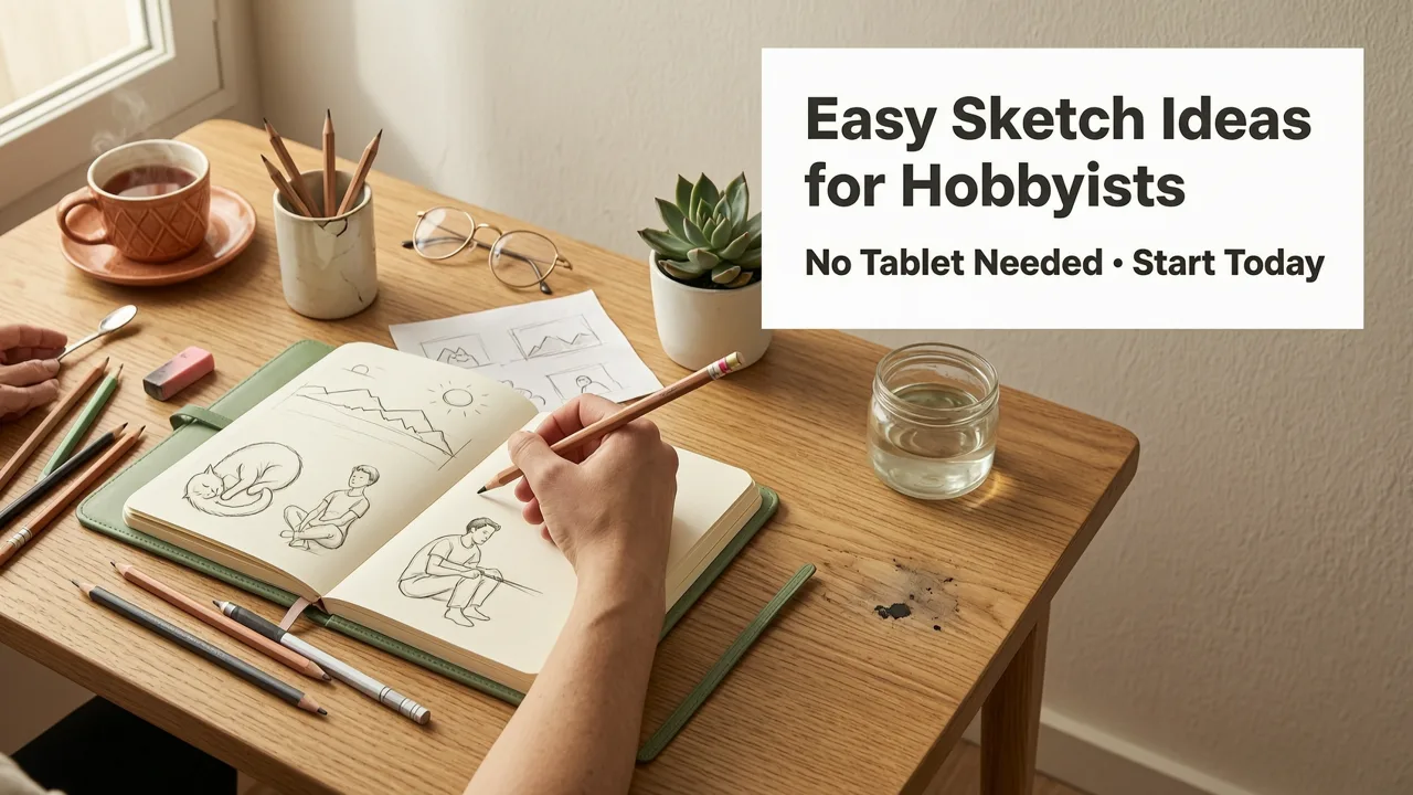 Easy Sketch Ideas for Hobbyists (No Tablet Needed in 2026)
