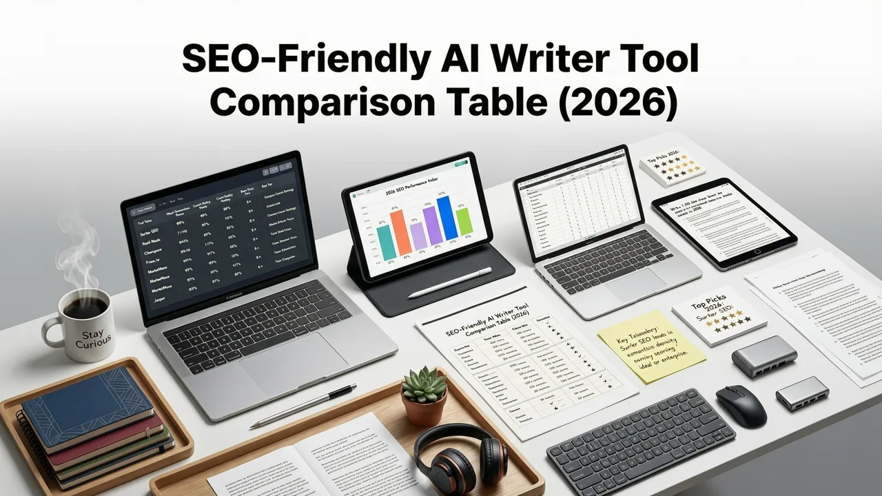 SEO-Friendly AI Writer Tool Comparison Table (2026) - seo-friendly ai writer tool