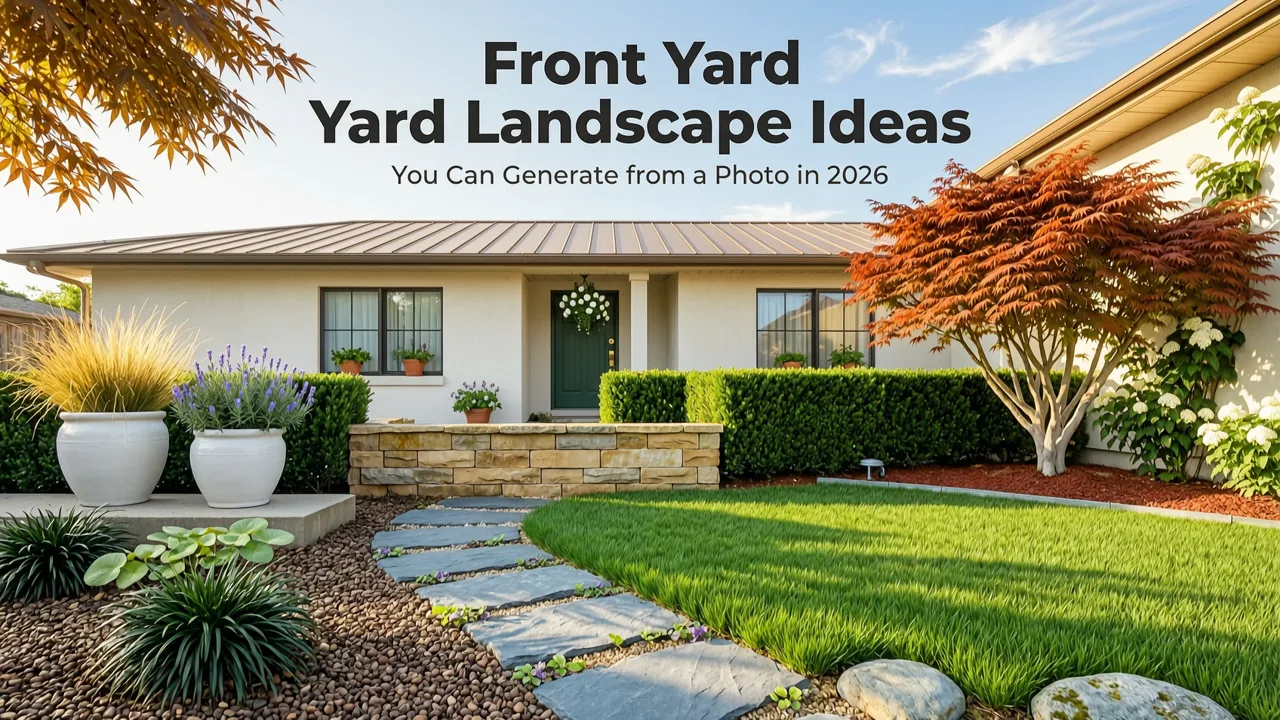 Front Yard Landscape Ideas You Can Generate from a Photo in 2026 - front yard landscape ideas