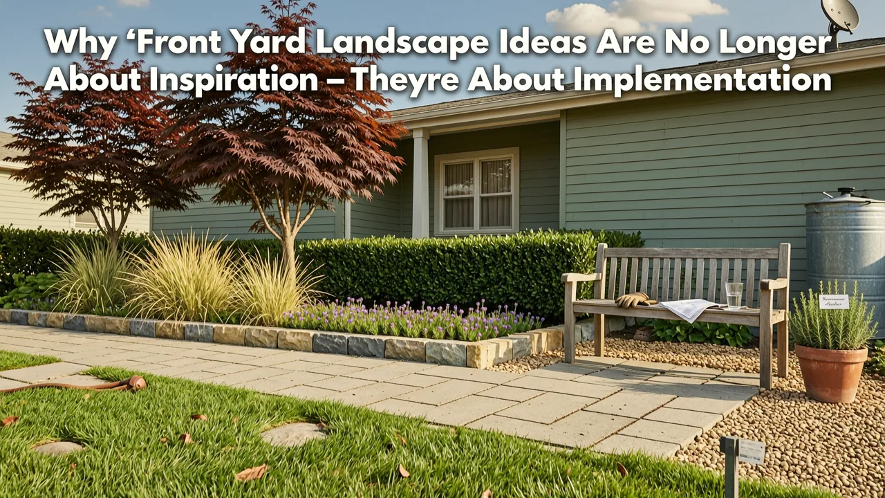 Why ‘Front Yard Landscape Ideas’ Are No Longer About Inspiration — They’re About Implementation - front yard landscape ideas