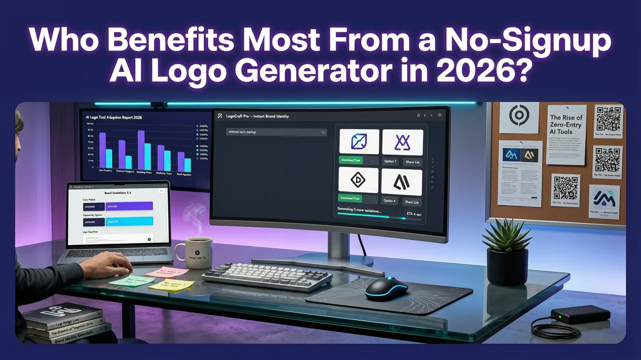 Who Benefits Most From a No-Signup AI Logo Generator in 2026? - ai logo generator no signup