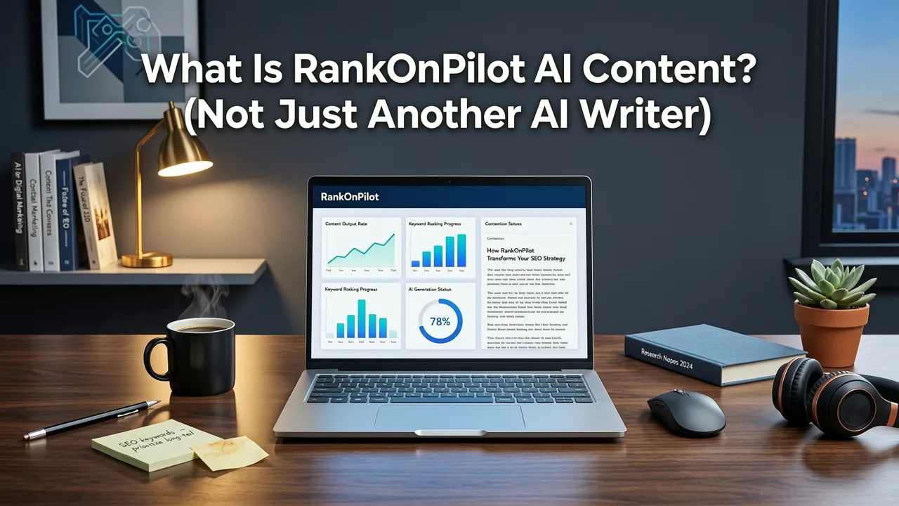 What Is RankOnPilot AI Content? (Not Just Another AI Writer) - rankonpilot ai content review