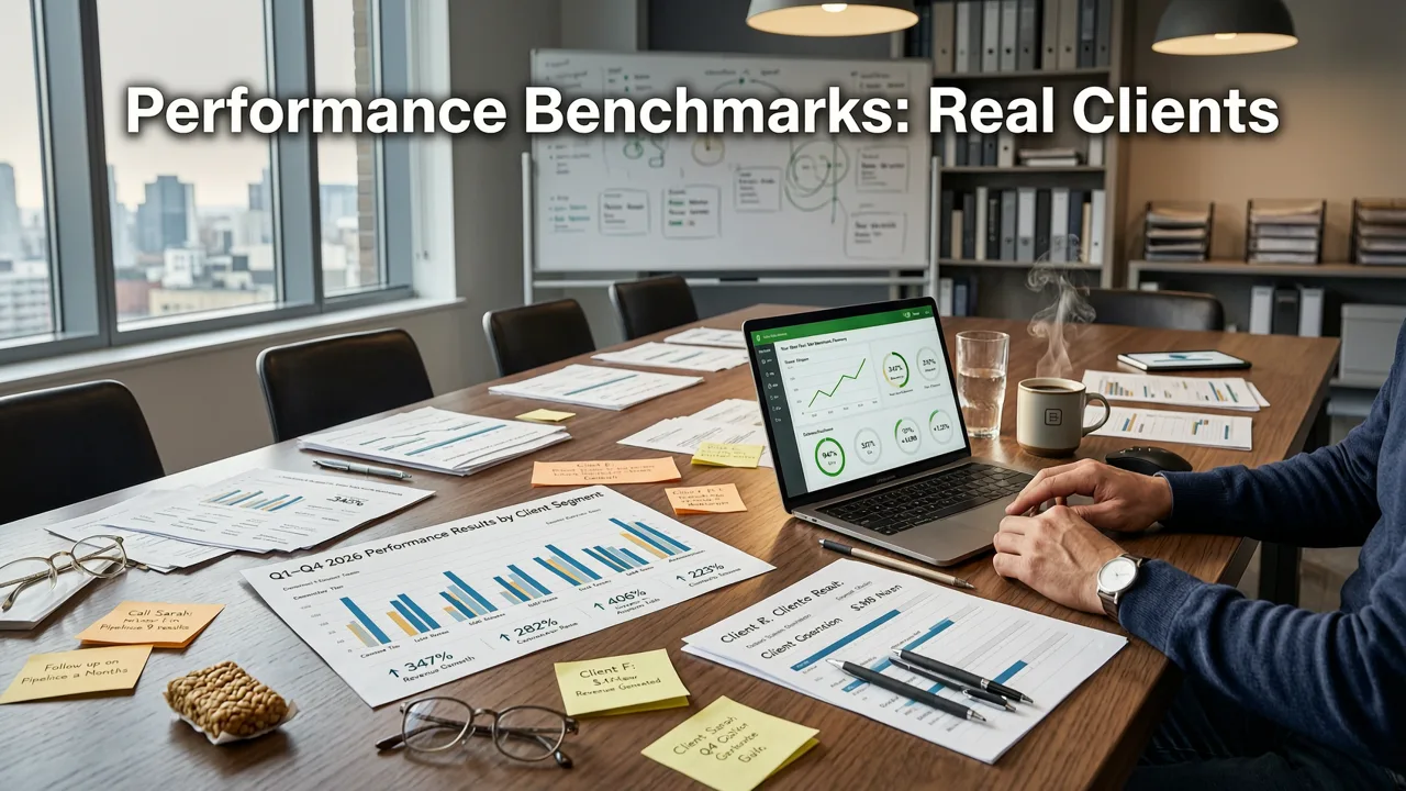 Performance Benchmarks: What Real Clients Achieved in 2026 - rankonpilot ai content review