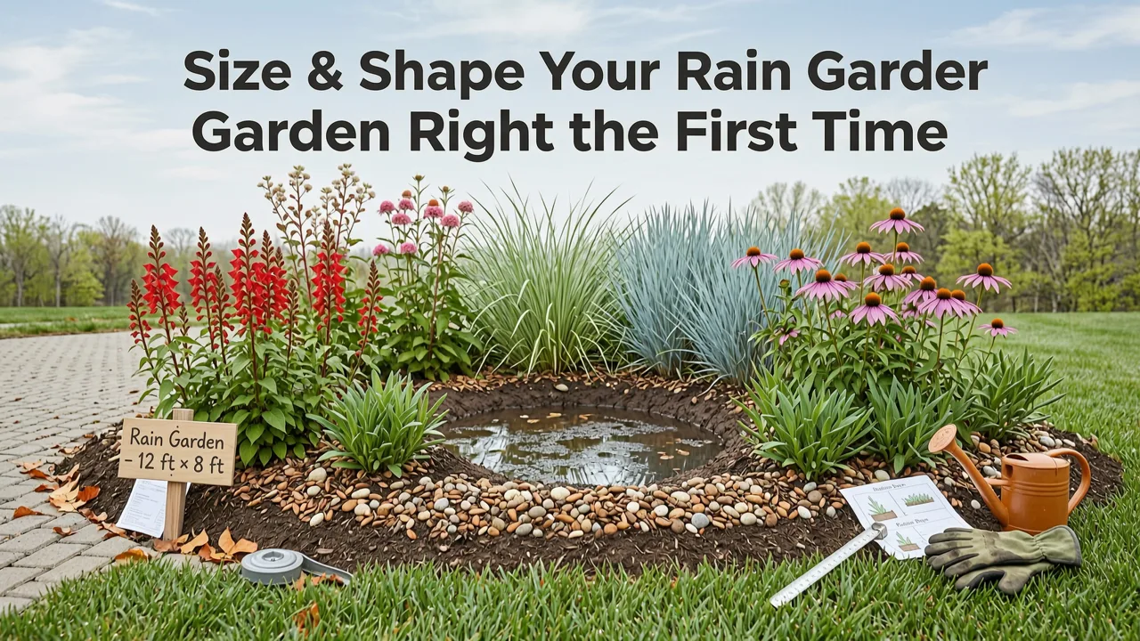 Step 2: Size & Shape Your Rain Garden Right the First Time - rain garden design for beginners