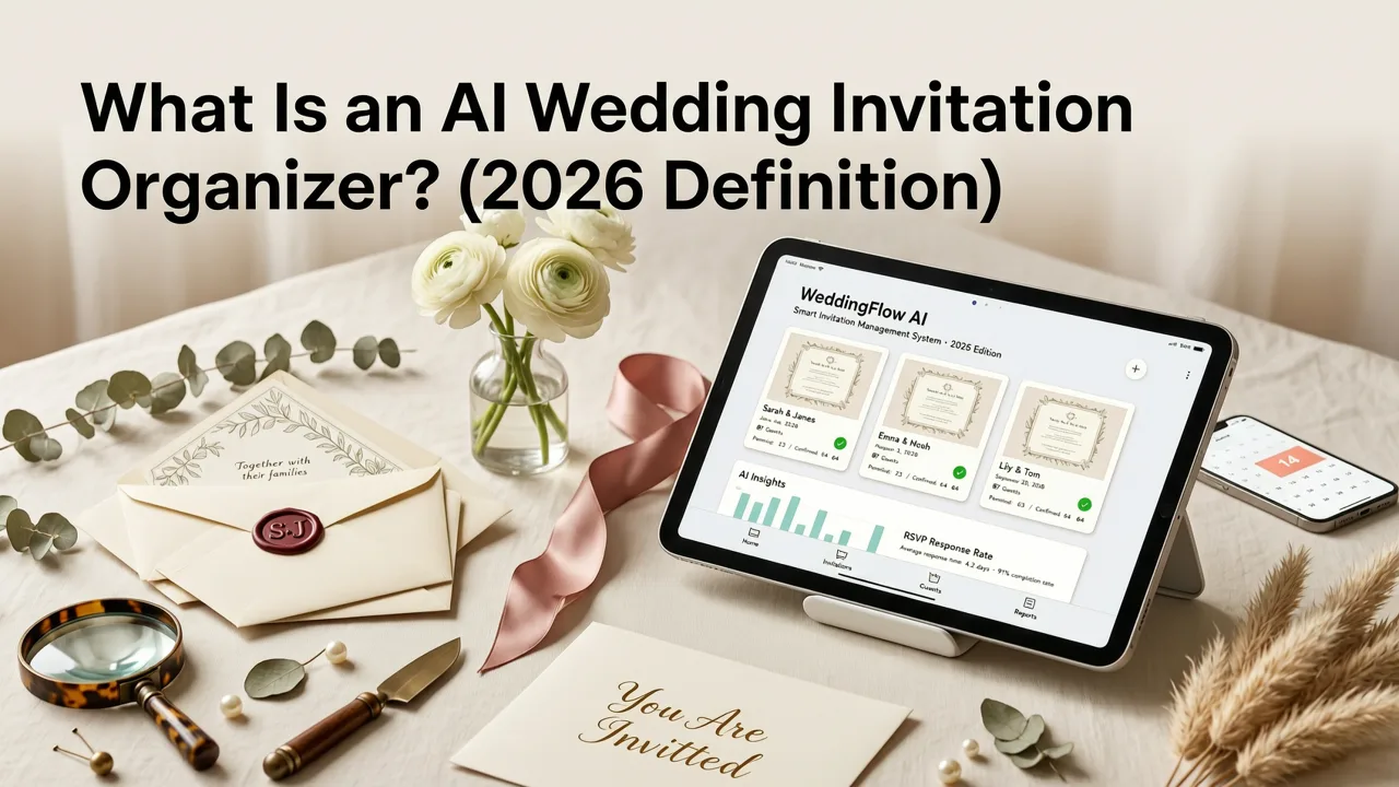 What Is an AI Wedding Invitation Organizer? (2026 Definition) - ai wedding invitation organizer
