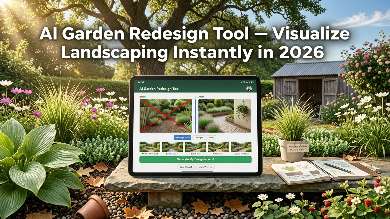 AI Garden Redesign Tool — Visualize Landscaping Instantly in 2026 - ai garden redesign tool