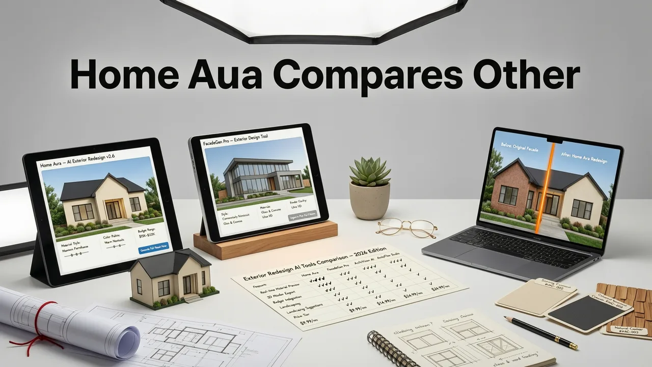 How Home Aura Compares to Other AI Tools for Exterior Redesign in 2026 - best ai tool for home exterior redesign