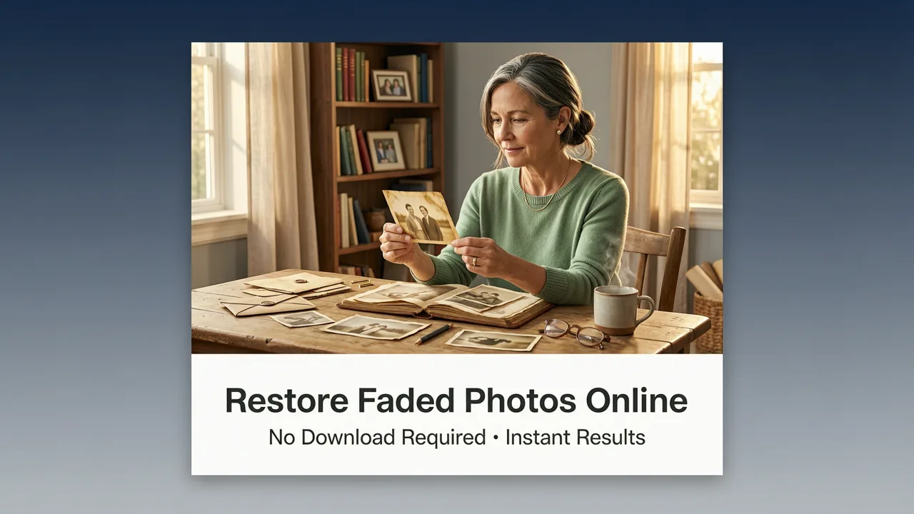 Restore Faded Photos Online — No Download Needed (2026)