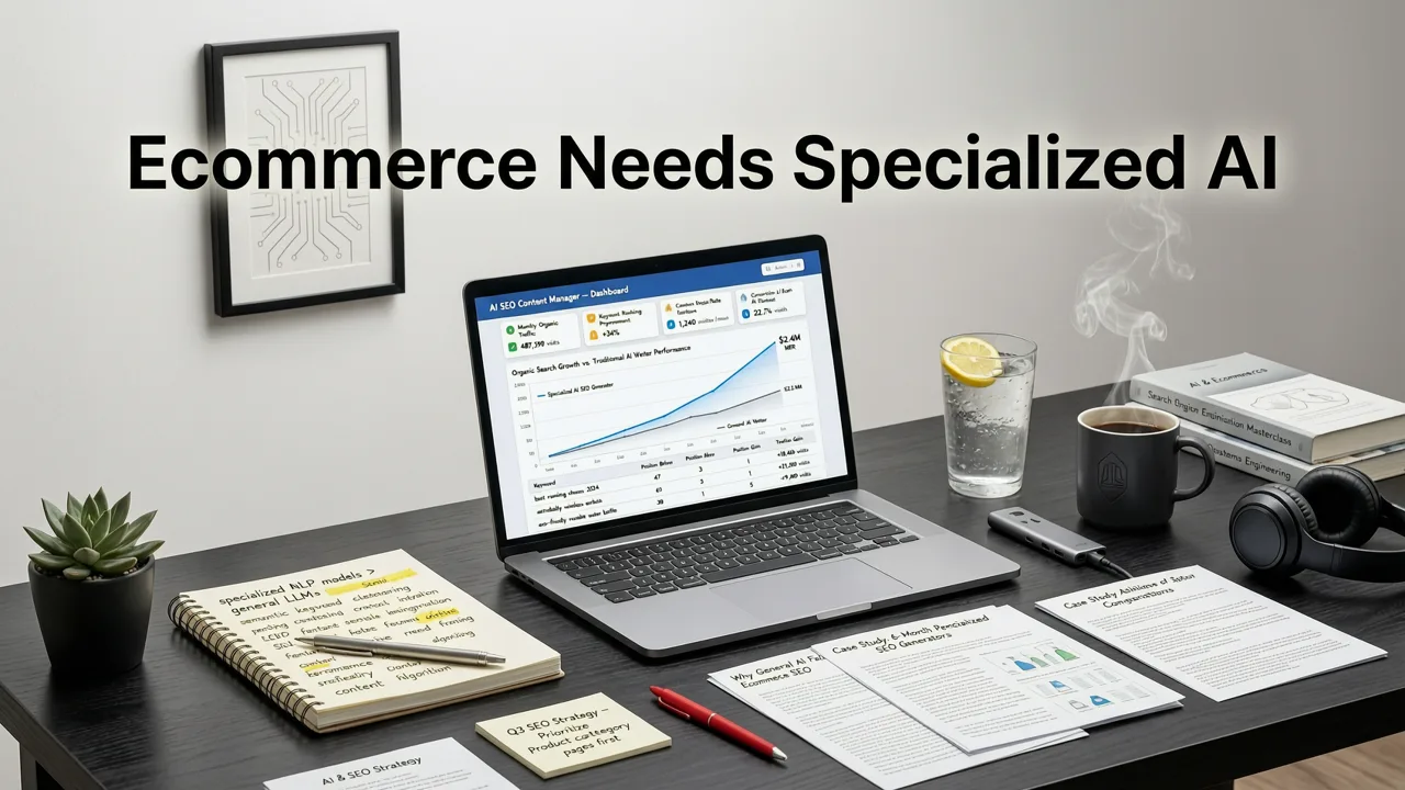Why Ecommerce Needs a Specialized AI SEO Content Generator (Not Just Any AI Writer) - ai seo content generator for ecommerce