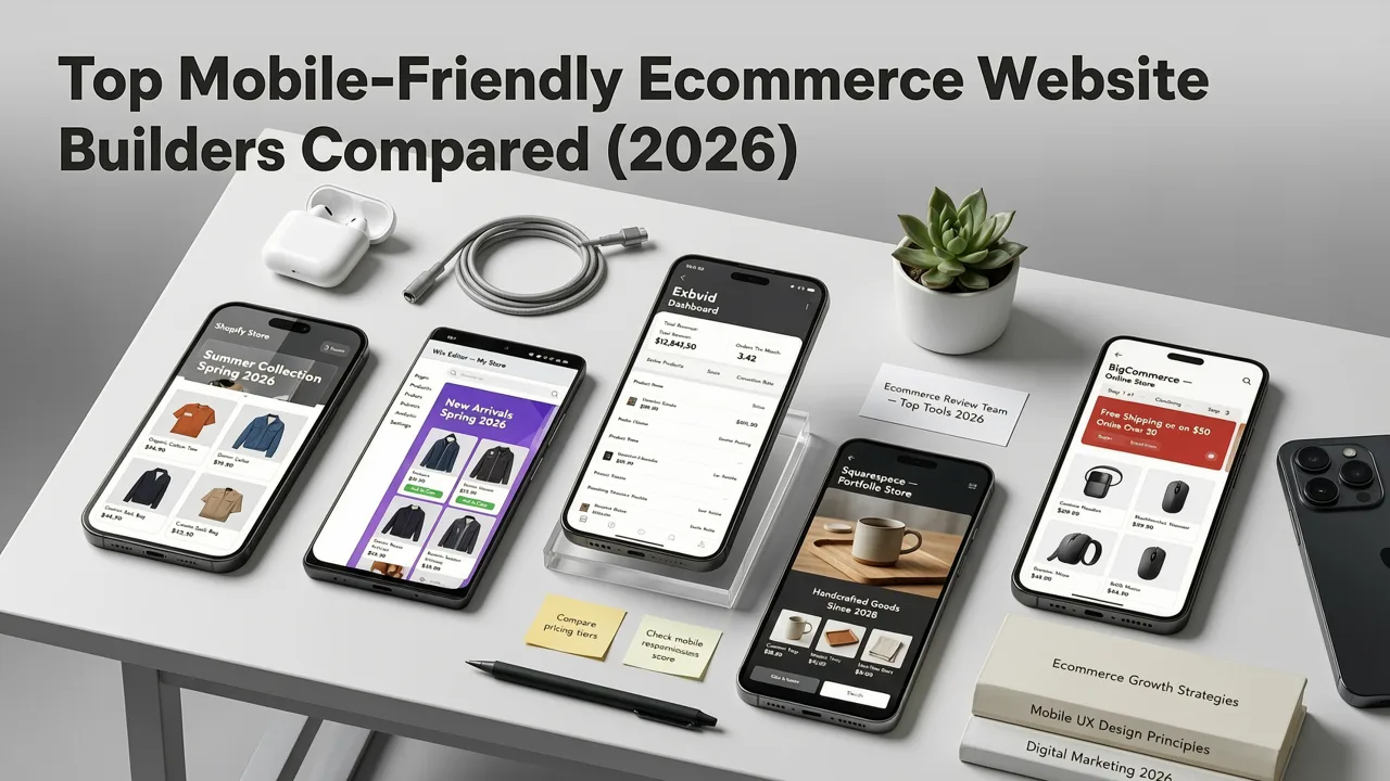 Top Mobile-Friendly Ecommerce Website Builders Compared (2026) - mobile-friendly ecommerce website builder