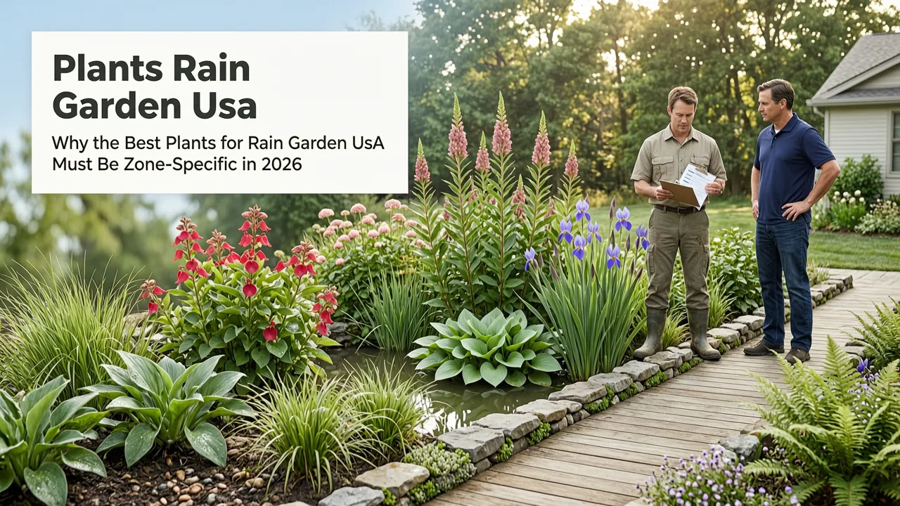 Best Plants for Rain Garden USA — 2026 Zone-Optimized Guide (Zones