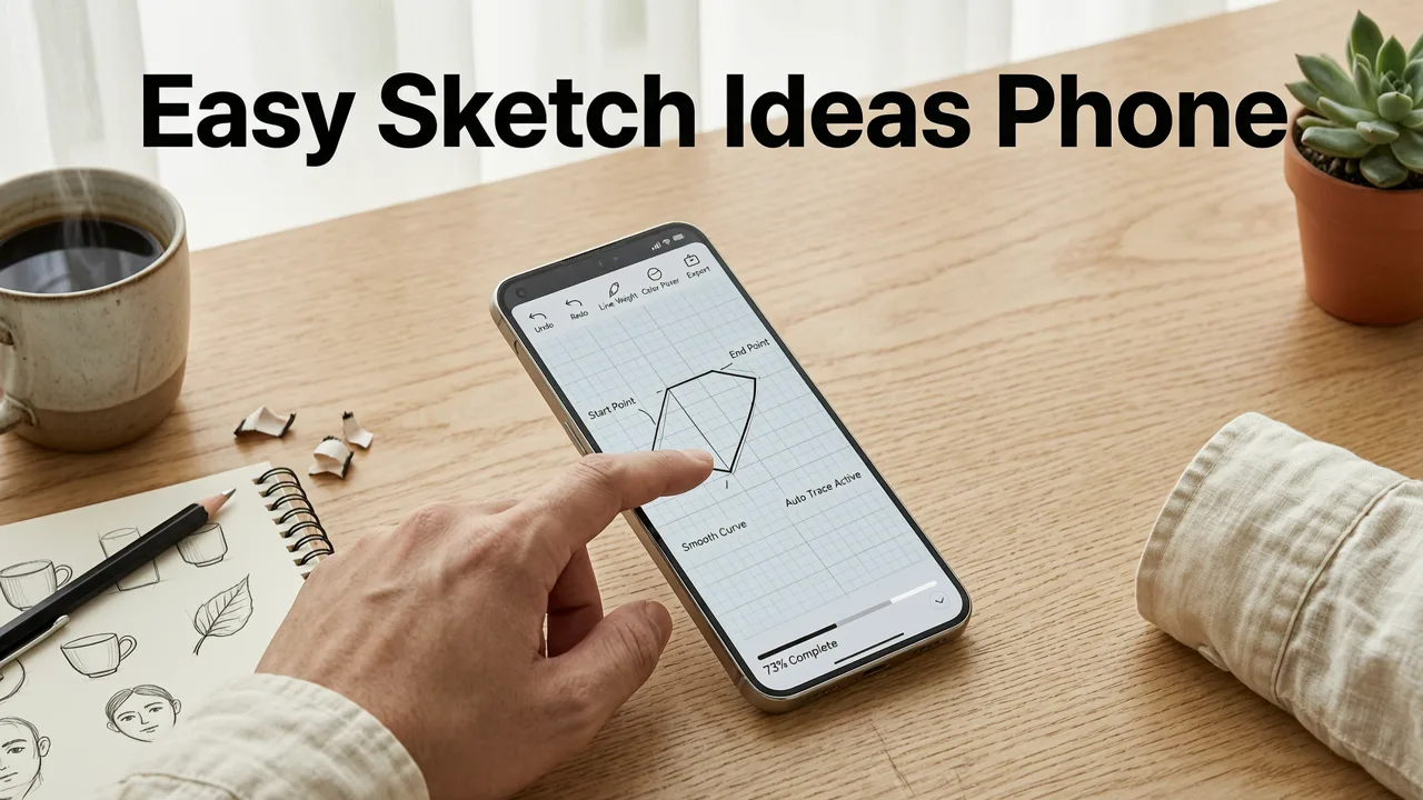 15 Easy Sketch Ideas with Phone (Tested & Optimized for AR Tracing in 2026) - easy sketch ideas with phone