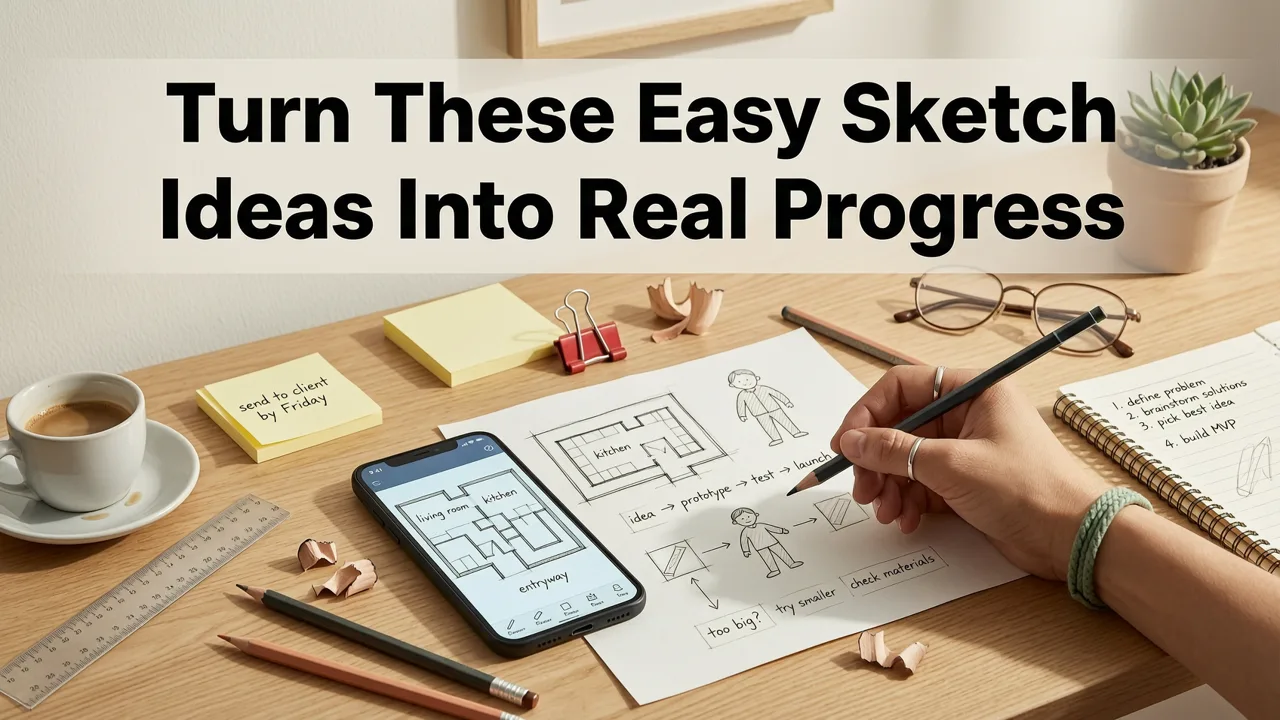 How to Turn These Easy Sketch Ideas with Phone Into Real Progress - easy sketch ideas with phone