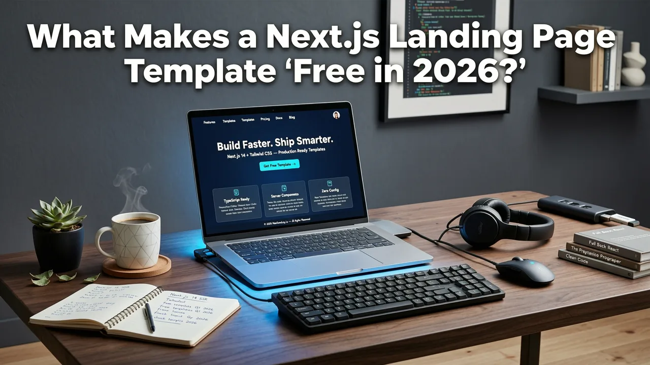 What Makes a Next.js Landing Page Template ‘Free’ in 2026? - nextjs landing page templates free