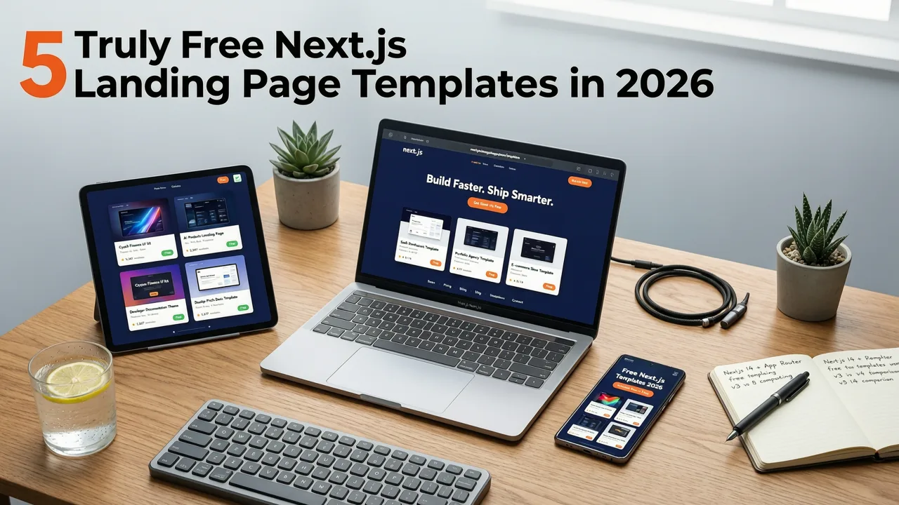 Top 5 Truly Free Next.js Landing Page Templates in 2026 - nextjs landing page templates free