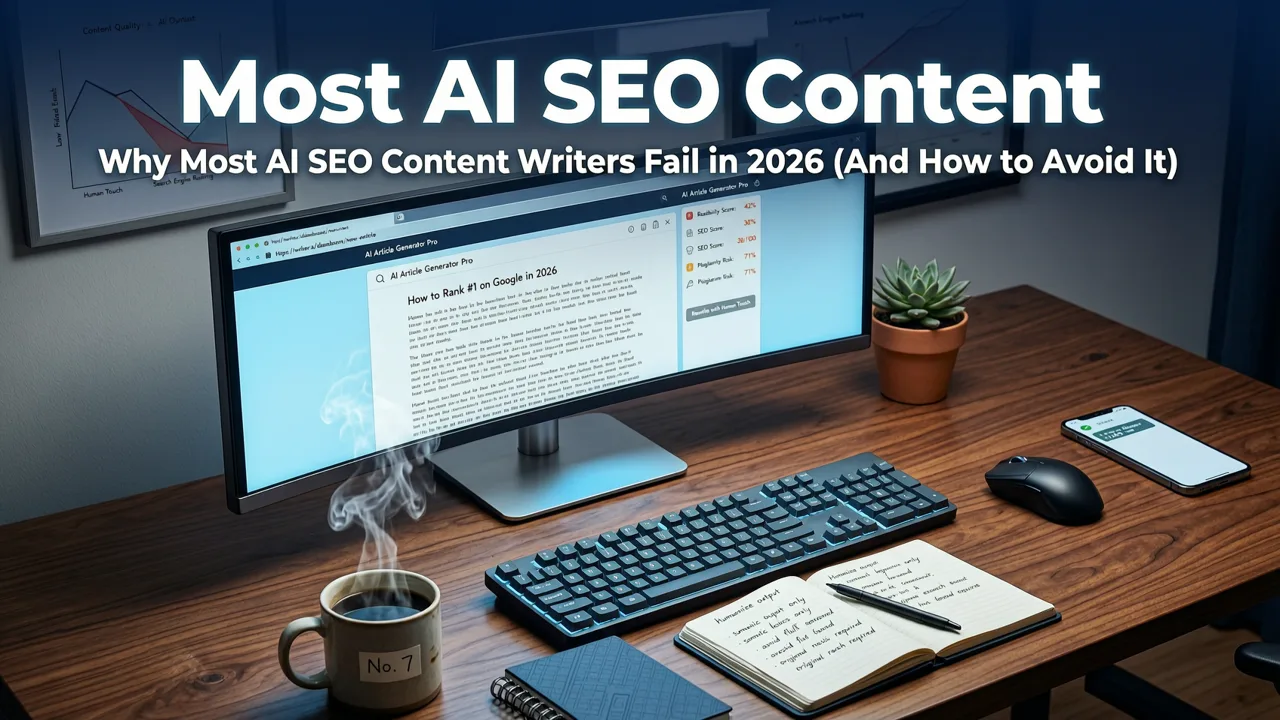Why Most AI SEO Content Writers Fail in 2026 (And How to Avoid It) - best ai seo content writer 2026
