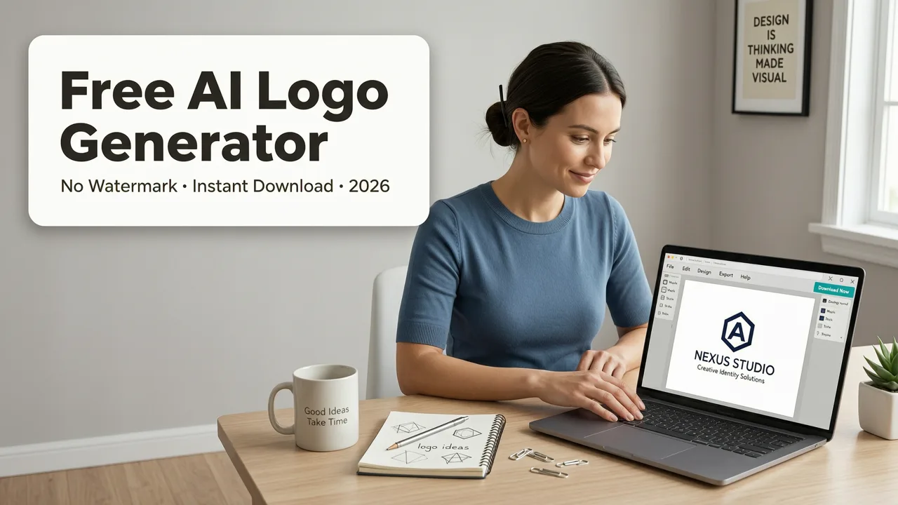 Free AI Logo Generator — No Watermark, Instant Download (2026)