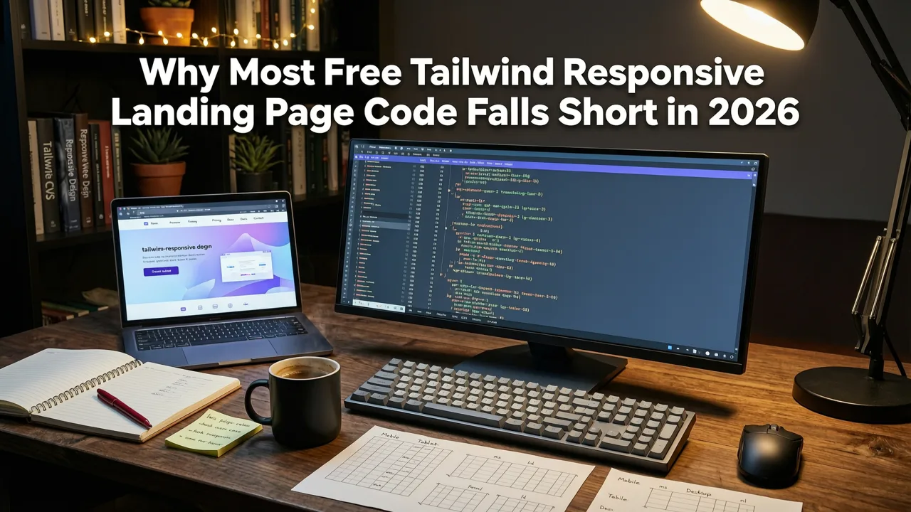 Why Most Free Tailwind Responsive Landing Page Code Falls Short in 2026 - tailwind responsive landing page code