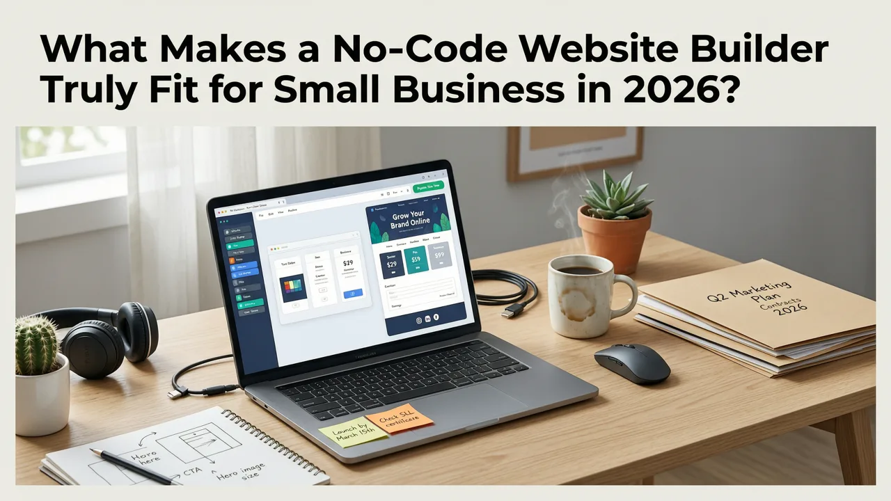 What Makes a No-Code Website Builder Truly Fit for Small Business in 2026? - no-code website builder for small business