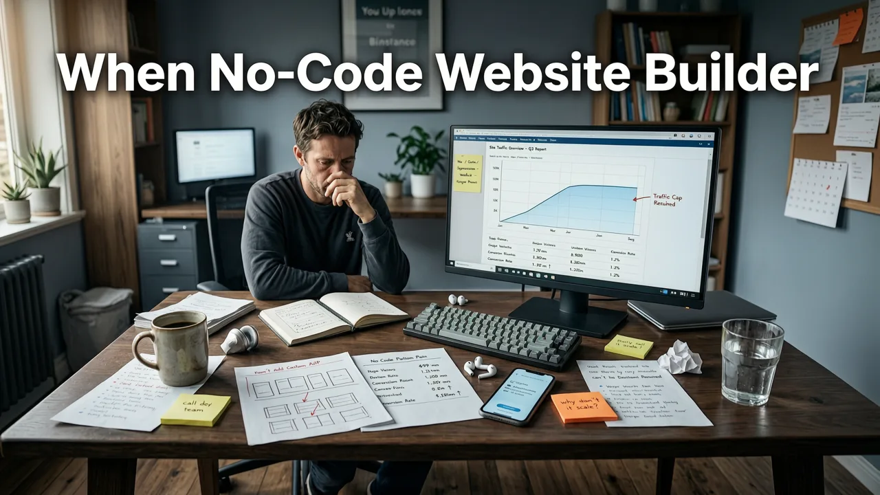 When a No-Code Website Builder for Small Business Stops Scaling — And What to Do Next - no-code website builder for small business