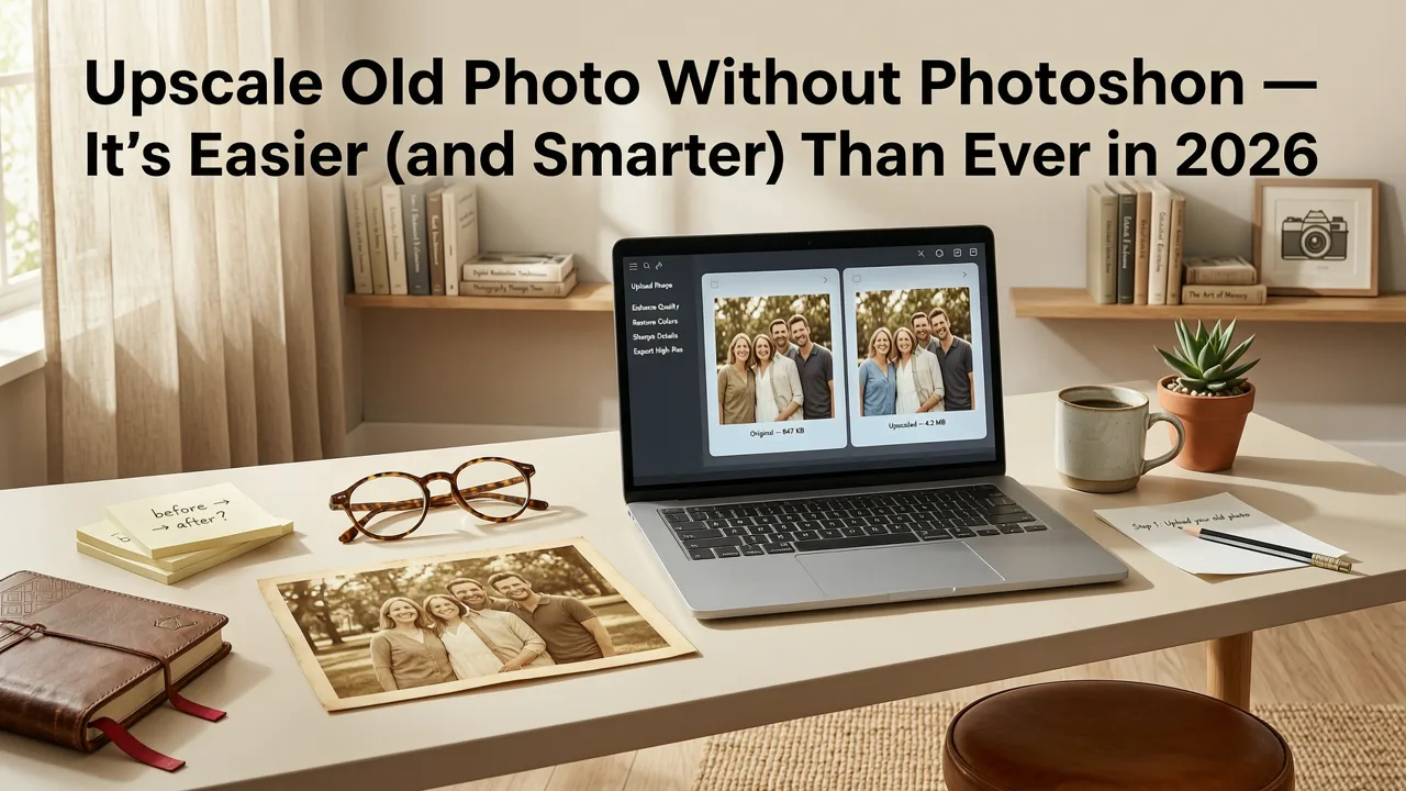 Upscale Old Photo Without Photoshop — It’s Easier (and Smarter) Than Ever in 2026 - upscale old photo without photoshop