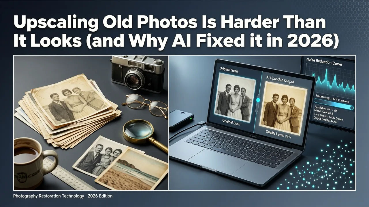 Why Upscaling Old Photos Is Harder Than It Looks (and Why AI Fixed It in 2026) - upscale old photo without photoshop