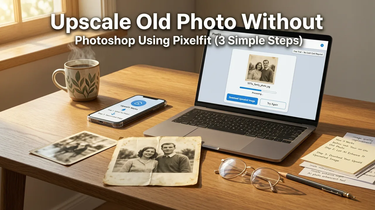 How to Upscale Old Photo Without Photoshop Using Pixelift (3 Simple Steps) - upscale old photo without photoshop