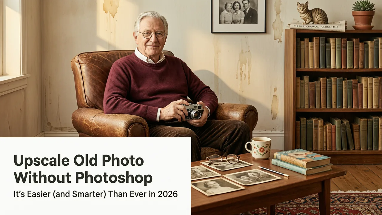Upscale Old Photo Without Photoshop — Try This AI Tool