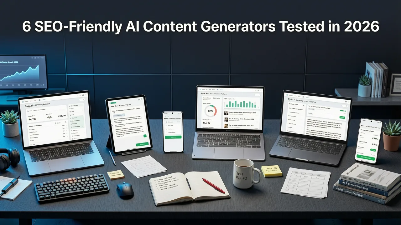 Top 6 SEO-Friendly AI Content Generators Tested in 2026 - seo-friendly ai content generator