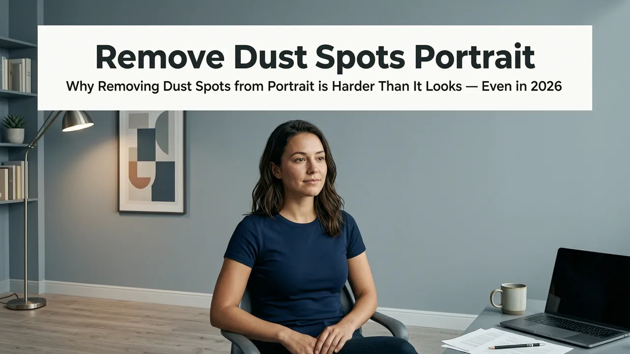 Featured image for Remove Dust Spots from Portrait Using AI — Fast, Accurate & Free in
