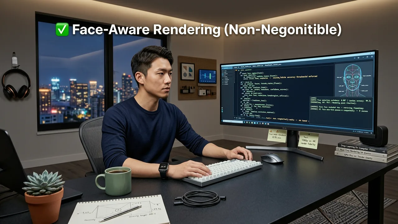 ✅ Face-Aware Rendering (Non-Negotiable) - hairstyle simulator for face shape