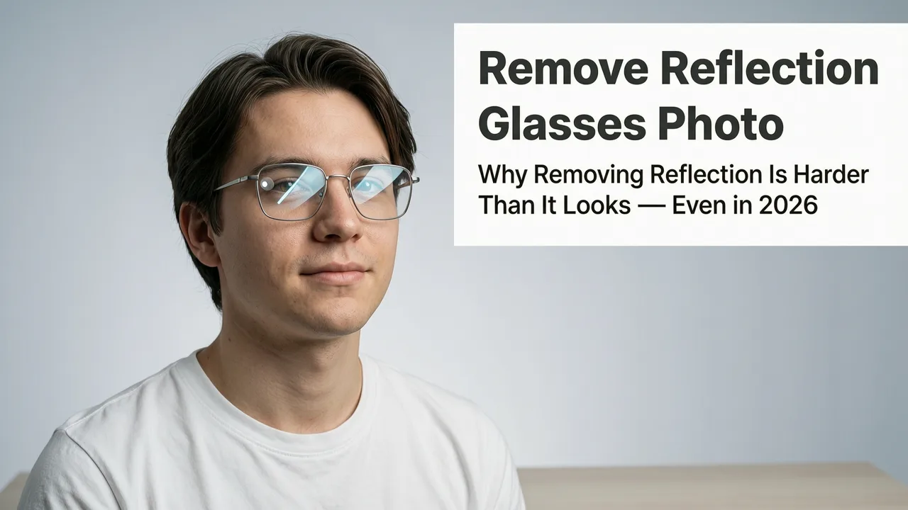 Featured image for How to Remove Reflection from Glasses Photo in 2026 — Fast, Accurate