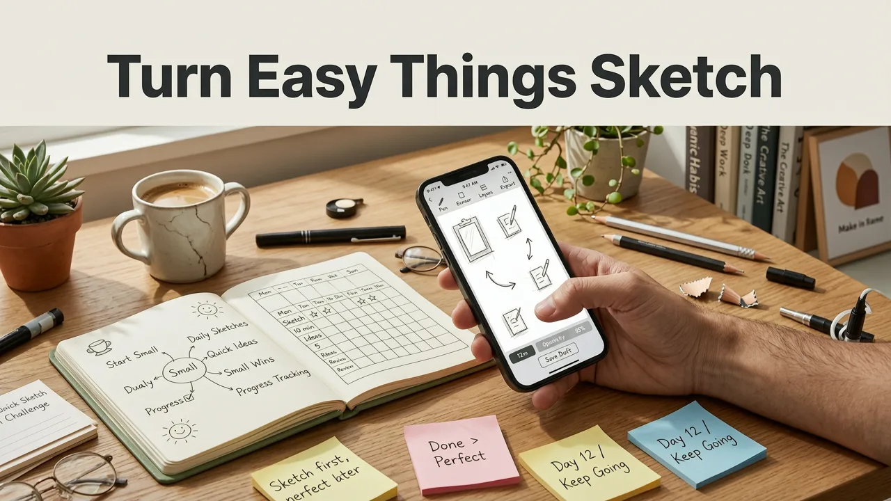 How to Turn 'Easy Things to Sketch with Phone' Into Real Progress - easy things to sketch with phone