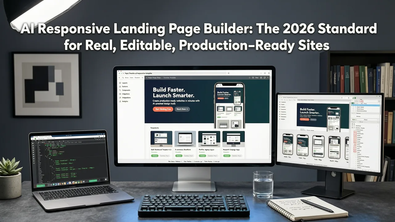AI Responsive Landing Page Builder: The 2026 Standard for Real, Editable, Production-Ready Sites - ai responsive landing page builder