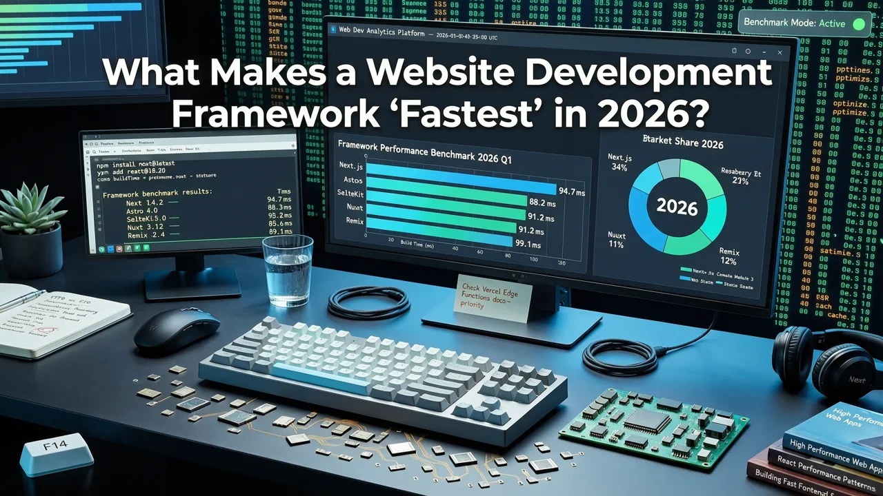 What Makes a Website Development Framework “Fastest” in 2026? - fastest website development framework