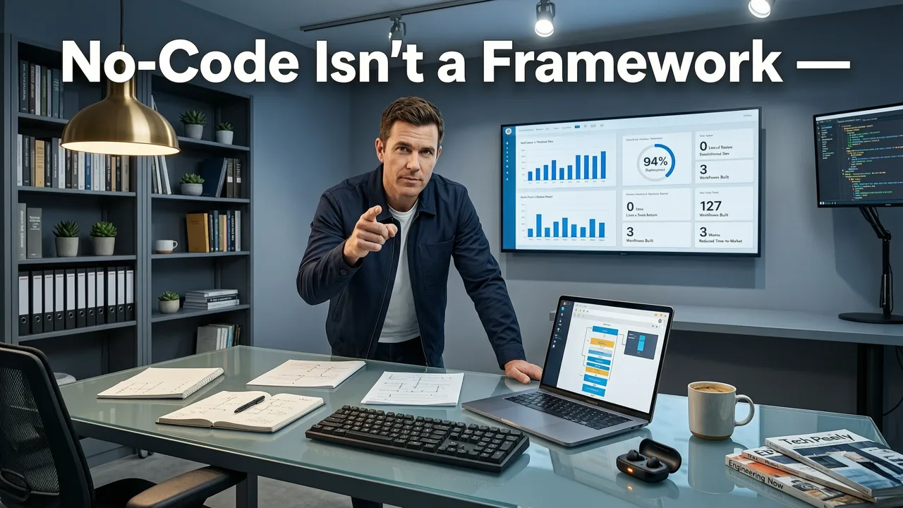 No-Code Isn’t a Framework — But It Changes the Speed Equation - fastest website development framework
