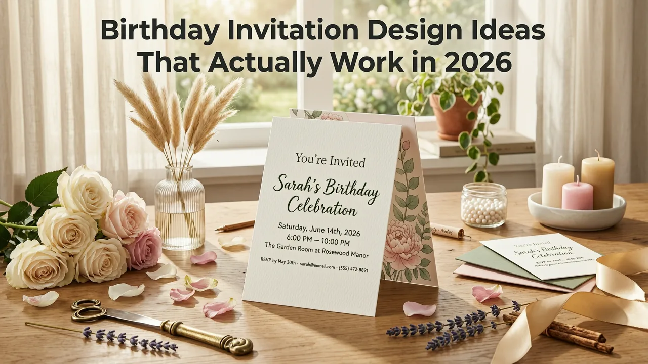 Birthday Invitation Design Ideas That Actually Work in 2026 - birthday invitation design ideas
