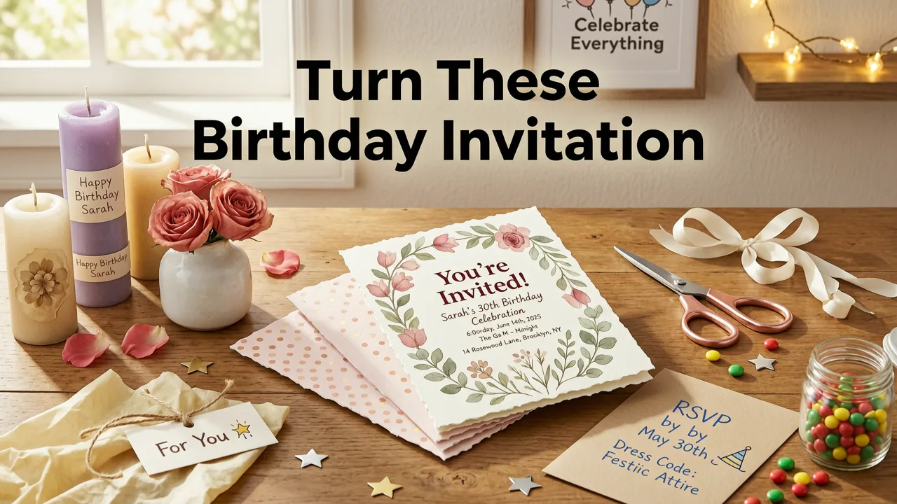 How to Turn These Birthday Invitation Design Ideas Into Real Invites — Fast - birthday invitation design ideas