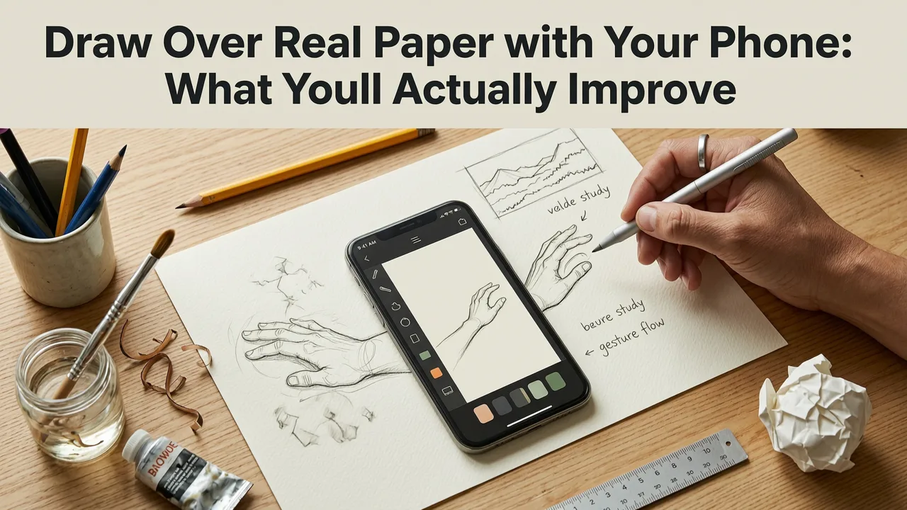 Draw Over Real Paper with Your Phone: What You’ll Actually Improve - draw over real paper with phone