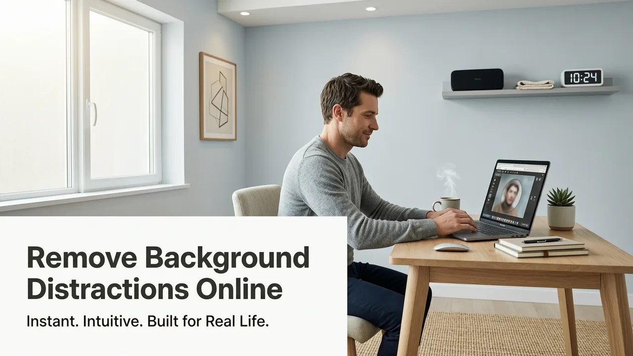 Remove Background Distractions Online — No Skills or Software Needed