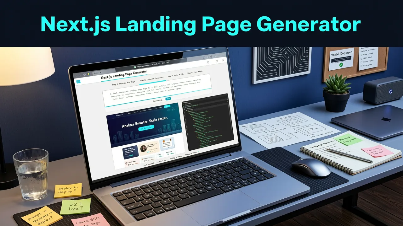 How a Next.js Landing Page Generator Works: From Prompt to Production (2026 Workflow) - nextjs landing page generator