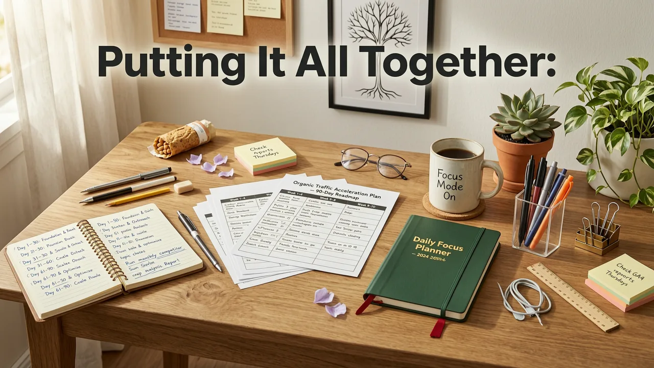 Putting It All Together: A 90-Day Organic Traffic Acceleration Plan - how to increase organic search traffic