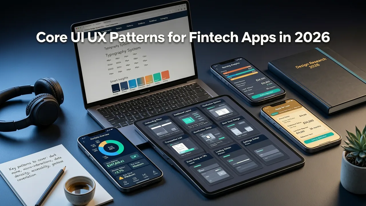 Core UI UX Patterns for Fintech Apps in 2026 - ui ux design for fintech apps