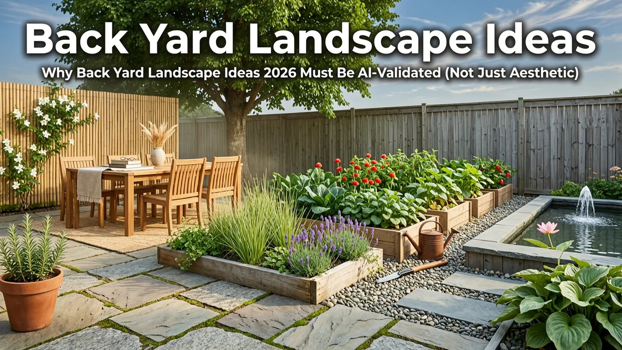 Why Back Yard Landscape Ideas 2026 Must Be AI-Validated (Not Just Aesthetic) - back yard landscape ideas 2026