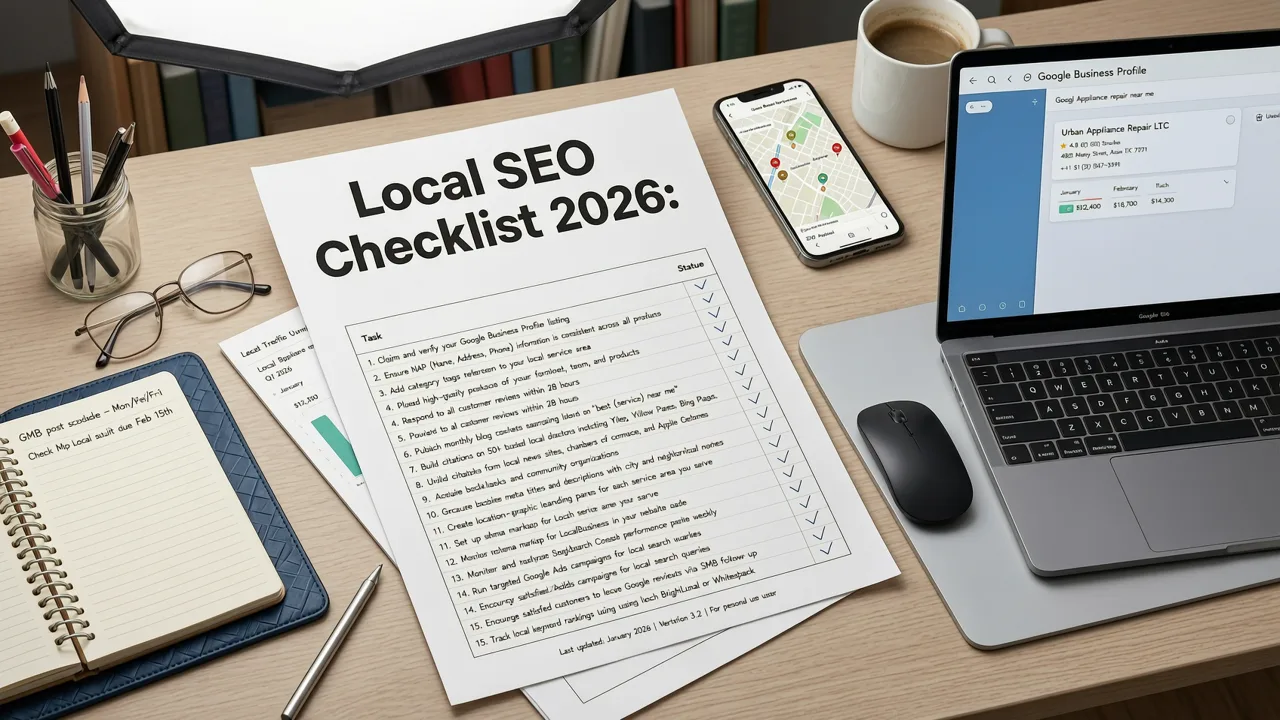 Local SEO Checklist 2026: Quick-Reference Table - local seo checklist 2026