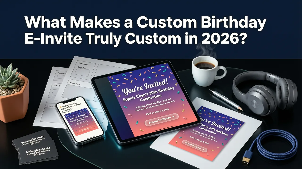 What Makes a Custom Birthday E-Invite Truly Custom in 2026? - custom birthday e invite