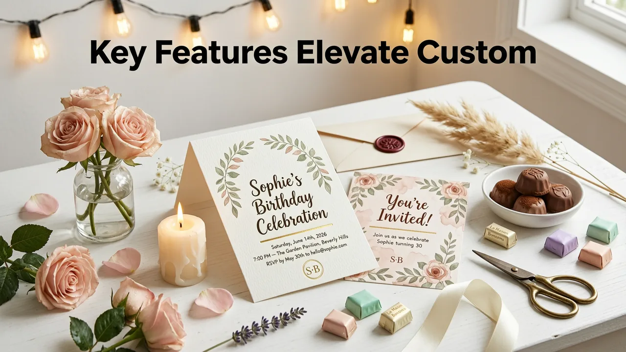 Key Features That Elevate a Custom Birthday E-Invite in 2026 - custom birthday e invite
