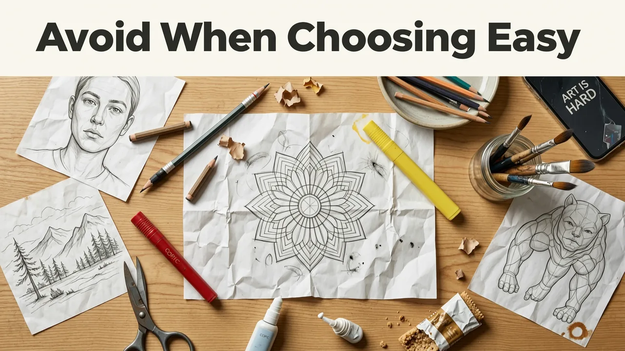 What to Avoid When Choosing Easy Things to Draw for Beginners - easy things to draw for beginners