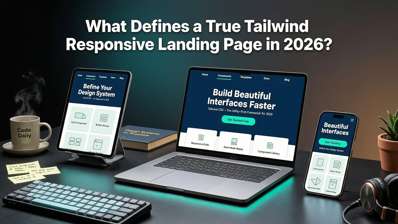 What Defines a True Tailwind Responsive Landing Page in 2026? - tailwind responsive landing page